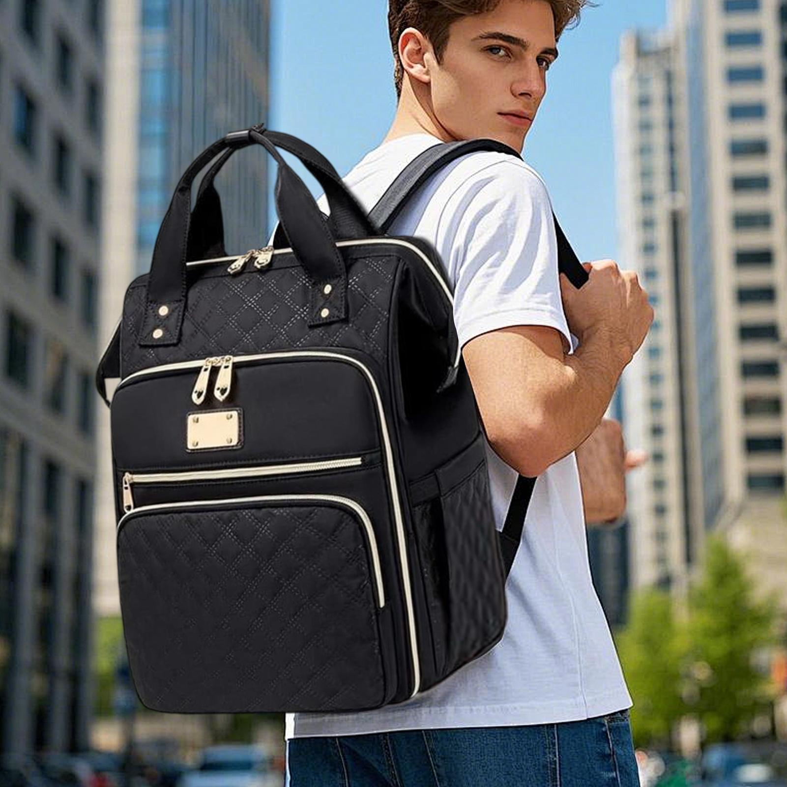 Laptop Backpack 15.6 - 2-in-1 Lunchrugzak voor werk & school,